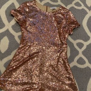 Sequined pink romper